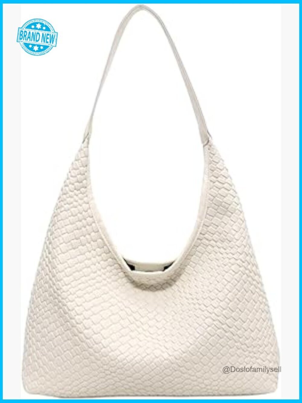 Large Capacity Vegan Leather Hobo Tote Bag with 2 Straps Shoulder Crossbody